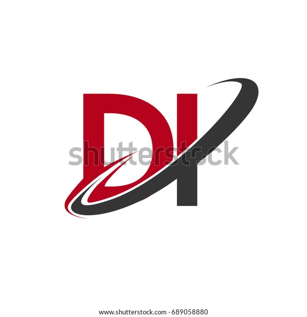Di Initial Logo Company Name Colored Stock Vector (Royalty Free) 689058880