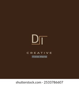 DI initial modern elegant letters logo.