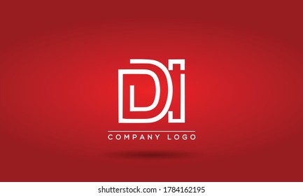 DI Letter Design Logo Logotype Icon Concept  and Classic Elegant Look Vector Illustration.