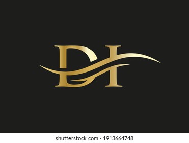 DI Letter Linked Logo for business and company identity. Initial Letter DI Logo Vector Template.