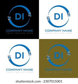 DI-Buchstaben Logo kreatives Design. DI einzigartiges Design.
