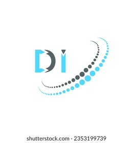 DI letter logo creative design. DI unique design.
