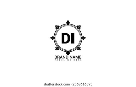 DI letter logo creative design. DI unique design. DI letter logo design on wiht background