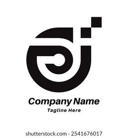 Di letter logo design icon