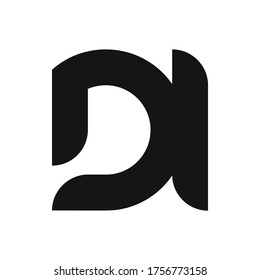 DI Letter Logo Design With Simple style