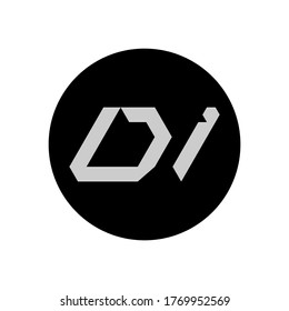 DI Letter Logo Design With Simple style