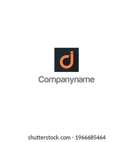 DI letter logo design is simple and elegant