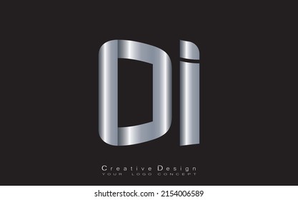 DI letter logo design template vector