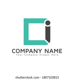 Di letter logo .Di vector logo design template .