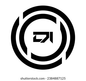 DI letter logo vector design icon