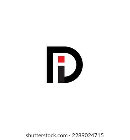 DI Logo Design. ID-Logo-Symbol Letter-DI-Vektor