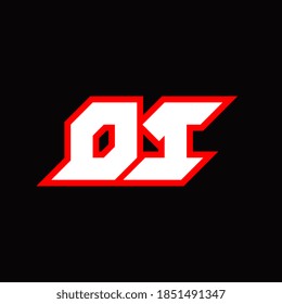 Diseño del logotipo DI, diseño inicial de la letra DI con estilo de ciencia ficción. Logo de DI para juegos, deportes, tecnología, digital, comunitaria o empresarial. D Dedico el alfabeto italiano moderno. Tipografía de estilo urbano.
