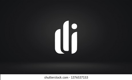 DI logo design template vector letter