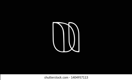 DI logo design template vector minimal design