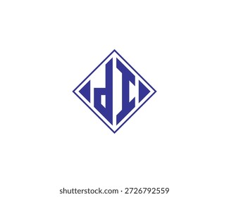 Modelo de vetor de design de logotipo DI. di