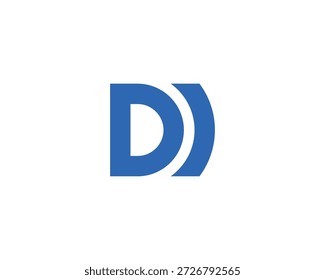 Modelo de vetor de design de logotipo DI. di