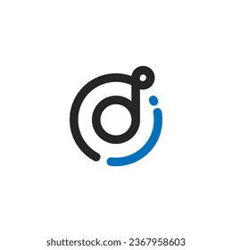 Di-Logo, Di-Monogram-Logo, Initial-Di-Logo, Letter-Di-Logo, Symbol, Vektorgrafik