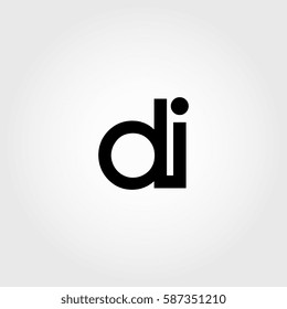 di lowercase logo black interrelated