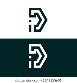 DI monogram comapny emblem vector element