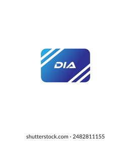 DIA, Abstract initial monogram letter alphabet logo design. An eye-catching and stylish letter DIA initial logo design that showcases simplicity at its finest.

