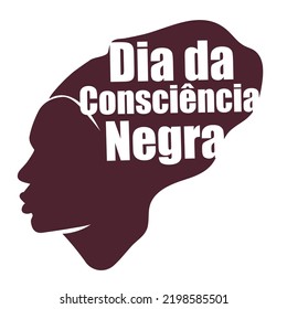 Dia da bewusencia negra Illustration abstrakte Frauen Portreit Design