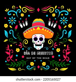 Dia De Los Muertos Background Template