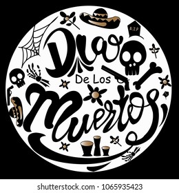 dia de los muertos badge