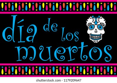 Dia de los Muertos Banner Template