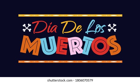 Dia de Los Muertos banner. Day of the Dead with skull and flower for decoration, funny poster party, t shirt, fiesta, greeting card. Mexico Halloween party flyer. Vector 10 eps