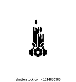 Dia de los muertos candles icon. Element of day dead icon for mobile concept and web apps. Detailed Dia de los muertos candles icon can be used for web and mobile