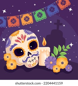 dia de los muertos card