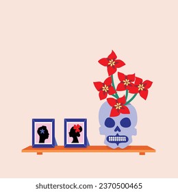 Dia de los muertos card