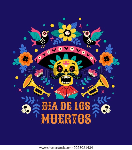 Dia De Los Muertos Concept Vector Stock Vector (Royalty Free ...