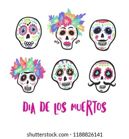 Dia de los muertos. Day of the daed collection.