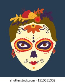 Dia de los Muertos, Day of the Dead, design postcards and poster invation