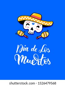 Dia de los Muertos - Day of the Dead - traditional mexican holiday. Vector illustration for invitation, banner, poster, t-shirt print, greeting card. EPS 10.