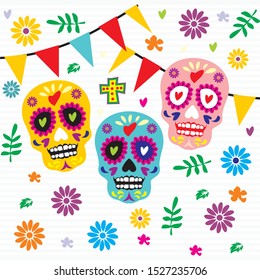 
Dia De Los Muertos Day Dead Vector