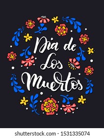 Dia de los Muertos - Day of the Dead - traditional mexican holiday. Vector illustration for invitation, banner, poster, t-shirt print, greeting card. EPS 10.