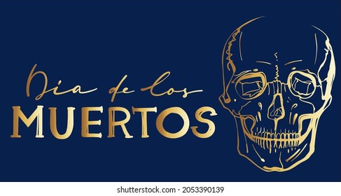 Dia de los muertos, Day of the dead, Mexican holiday, festival. Vector  skulls illustrations. 