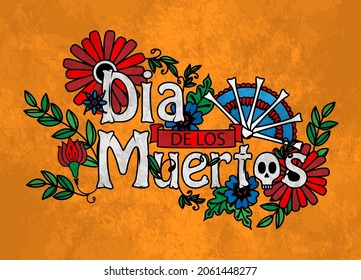 Dia de Los Muertos or Day of the Dead Poster or Wallpaper