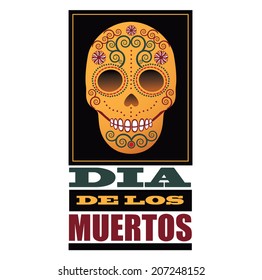 Dia de Los Muertos Day of the dead design element EPS 10 vector