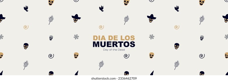 Dia De Los Muertos. Day of the Dead. Modern background.