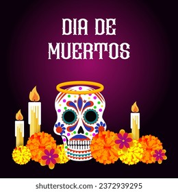 Dia de los Muertos, oder Day of the Dead, ist ein lebendiges mexikanisches Traditionsfestival.