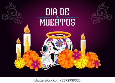 Dia de los Muertos, oder Day of the Dead, ist ein lebendiges mexikanisches Traditionsfestival.