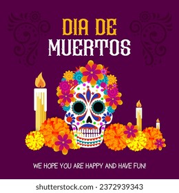 Dia de los Muertos, oder Day of the Dead, ist ein lebendiges mexikanisches Traditionsfestival.