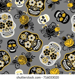 Dia de los muertos. Day of The Dead. Vector design element for invitation, banner, card, poster, flyer, web and other users.