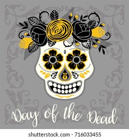 Dia de los muertos. Day of The Dead. Vector design element for invitation, banner, card, poster, flyer, web and other users.