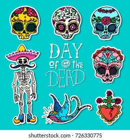 Dia de los Muertos / Tag der Toten Aufkleber