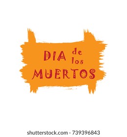 dia de los muertos ('day of the dead' in english) banner layout design