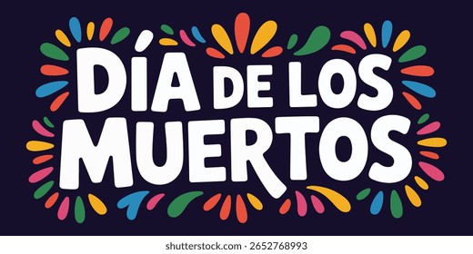 Dia de los muertos festival colorido vetor festivo arte